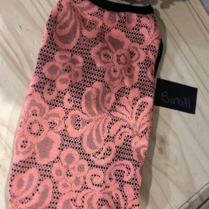Chandail pour chat (dentelle corail)
