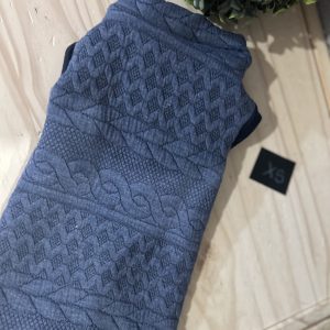 Chandail pour chat (matelasse bleu )